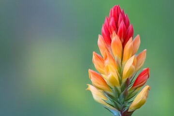 Close-up of a Vibrant Orange and Red Flower
