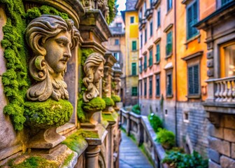 Macro Photography: Genoa's San Matteo Place - Ancient Stone Details