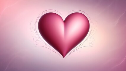 pink heart on a pink background