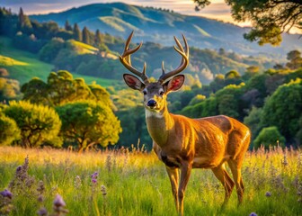 Majestic Deer at Shiloh Ranch Preserve, California