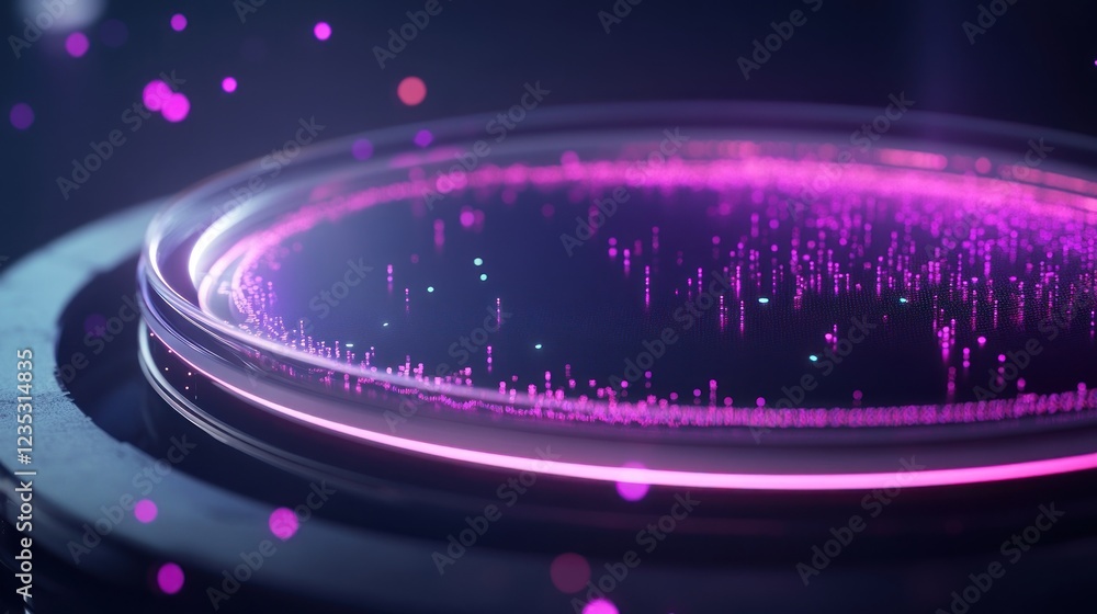Poster Abstract Digital Data Visualization Sphere