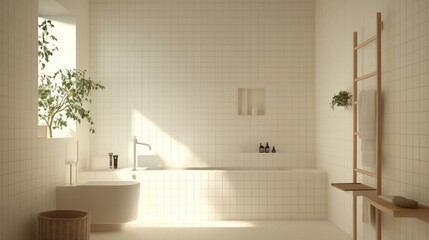 Minimalist Modern Bathroom Design With Natural Light