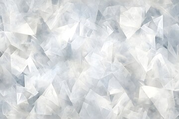 Obraz premium Abstract Crystal Texture White and Gray Geometric Pattern Seamless Background