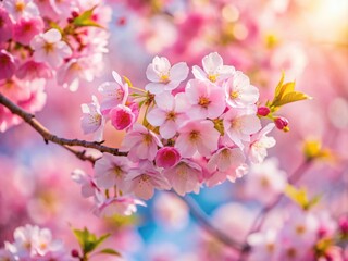Miniature Spring Wonderland: Delicate Cherry Blossom Tilt-Shift Photography