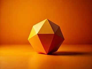 Minimalist Orange Background Product Photography: Simple Shape on Vibrant Hue
