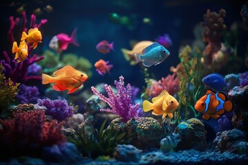 Obraz premium Vibrant Reef: A Colorful Underwater Paradise