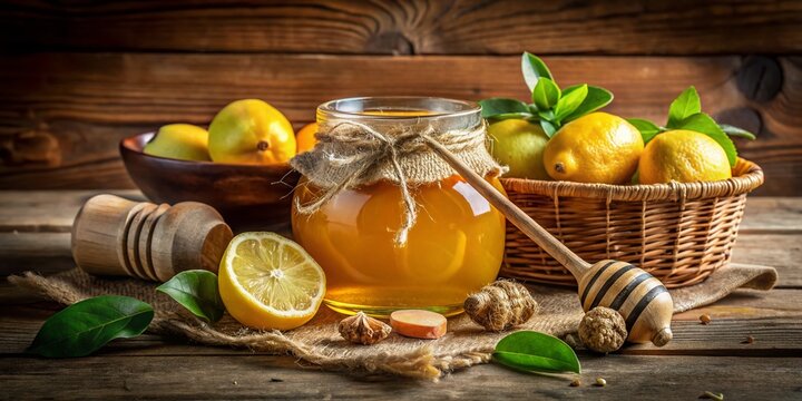 Natural Honey and Lemon Ginger Elixir