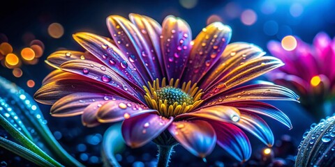Obraz premium Night Blooming Spring Flowers Macro Photography - Close Up Detailed Shot for Digital Ads