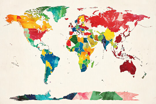 statistical analysis displayed on world map visualization