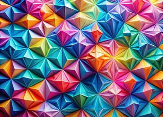 Pastel Geometric Macro Photography: Harmonious Color Blend Abstract Art