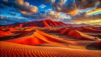Red Sands: Vibrant and Colorful Sand Creates an Eye-catching Array of Red Hues