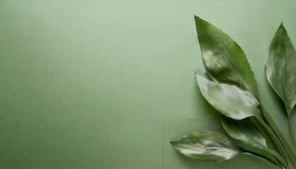 sage green aesthetic background with copyspace