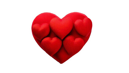 Obraz premium red heart isolated on transparent background