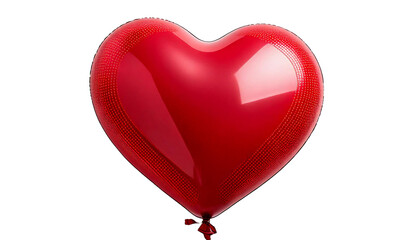 red heart isolated on transparent background