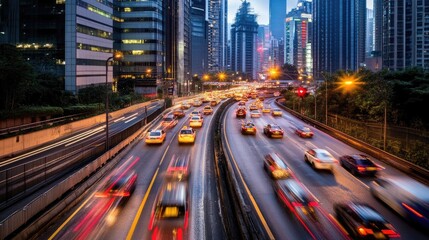 Obraz premium A transportation monitoring dashboard displaying real-time city traffic analytics.