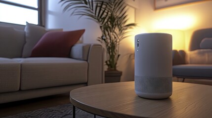 A voice-activated AI personal assistant managing a smart home ecosystem.