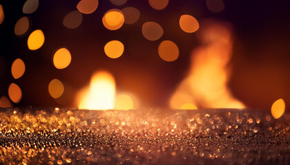 hearth glints bokeh background