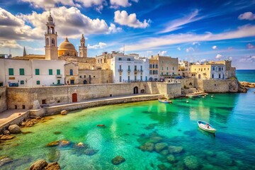 Scenic Monopoli Town on Italy's Adriatic Coast