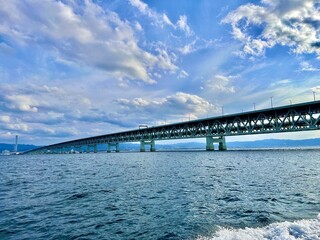 海から見た大阪空港連絡橋