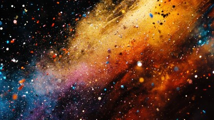 A Cosmic Swirl of Colorful Dust and Glitter
