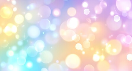 Obraz premium Pastel bokeh lights, soft glow, background, design
