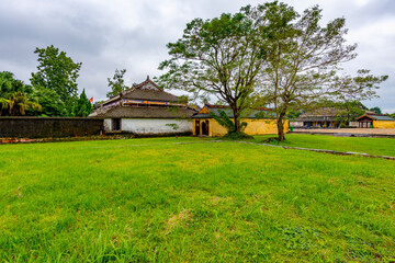 Hue - Vietnam. December 08, 2015. Imperial Enclosure Top choice historic site in Hue, Vietnam. Dai Noi Palace Complex of Hue Monuments. The place that leads to the palaces of kings, is the official 