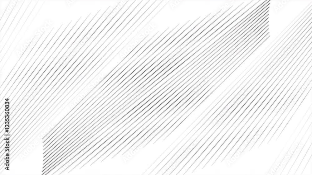 Poster grey white abstract minimal linear tech background. seamless looping geometric motion design. video 