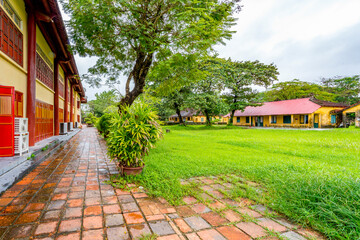 Hue - Vietnam. December 08, 2015. Imperial Enclosure Top choice historic site in Hue, Vietnam. Dai Noi Palace Complex of Hue Monuments. The place that leads to the palaces of kings, is the official 
