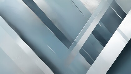 Fototapeta premium Abstract Geometric Design Silver, Gray, Blue, Brushed Metal