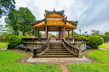 Obraz premium Hue - Vietnam. December 08, 2015. Imperial Enclosure Top choice historic site in Hue, Vietnam.