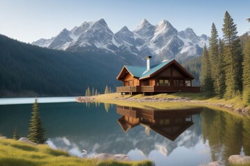 Fototapeta premium Mountain House