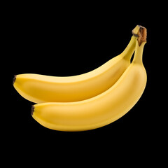 Fresh Ripe Bananas Placed Together Showcasing Their Natural Yell