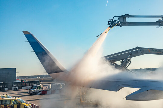deicing of an aircraft at the airport