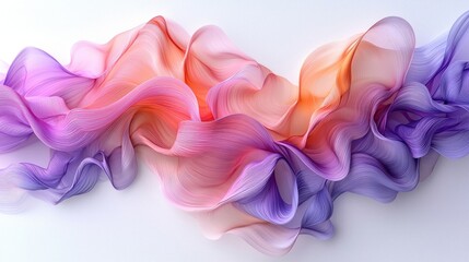 Abstract flowing waves of vibrant colors creating a dynamic visual experience