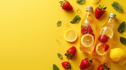 infused water in bottle
