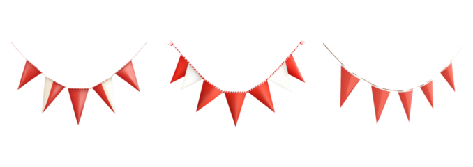 Colorful Party Bunting Decoration Clipart