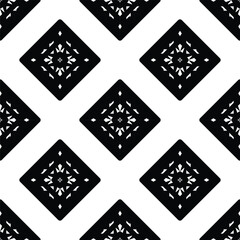 Black ethnic pattern for background, seamless pattern.