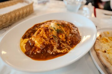 豪華なオムライス
