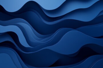 Obraz premium Dark blue background, flat background, no shadows, minimalistic, subtle gradient