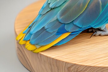 Fototapeta premium Close-up of Vibrant Parrot Feathers