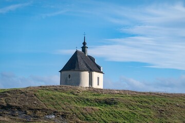 Fototapeta premium Saint Cross chapel (Kaplnka svateho kriza) in Jablonov near Presov, Slovakia