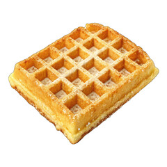 waffles isolated on white