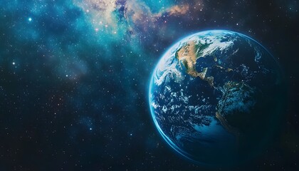 Obraz premium Earth Planet Space Nebula Cosmic View