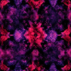 Fototapeta premium A colorful abstract painting with a purple and pink background