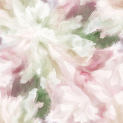 Fototapeta premium A painting of a flower with green and pink colors