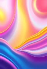 Obraz premium Abstract Colorful Swirling Liquid Gradient Design