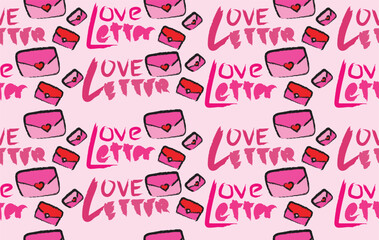 Valentine pattern seamless fabric Valentine day. love letter pattern vector heart lover. Designed for background ,wallpaper ,valentine pattern ,clothing ,sweetheart ,fabric ,anniversary ,couple