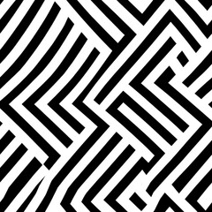 Fototapeta premium A black and white patterned background with white lines