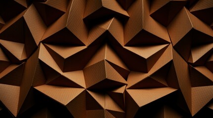Geometrically precise origami folds create a dramatic cinematic composition.