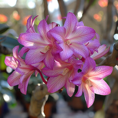 pink and white flowers